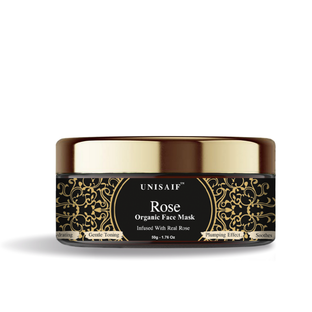 Rose Organic Face Mask 50g | Multani Mitti & Rose | Hydration & Toning