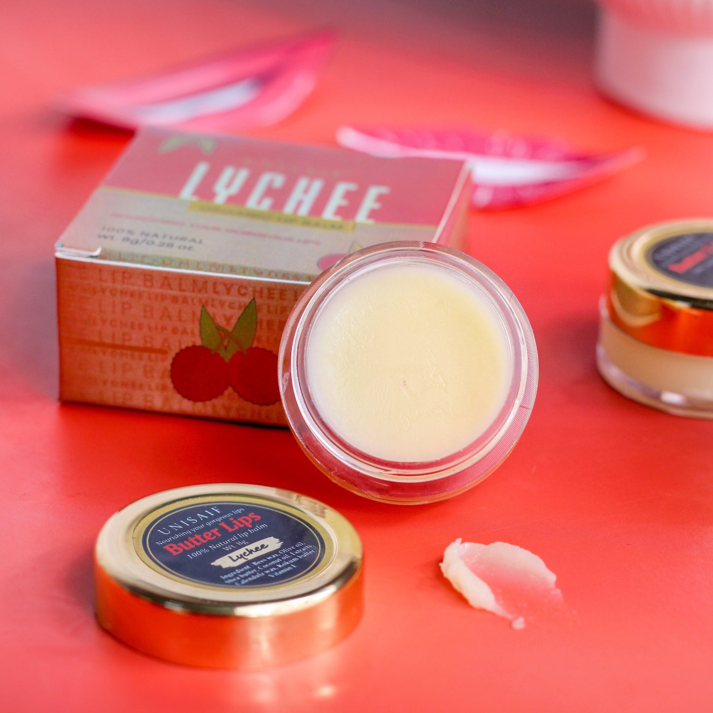 Lychee Organic Lip Balm 8g | 100% Natural & Mineral Oil Free