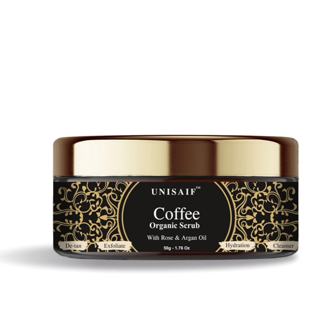Coffee Organic Scrub 50g | Rose Oil | Hydrate