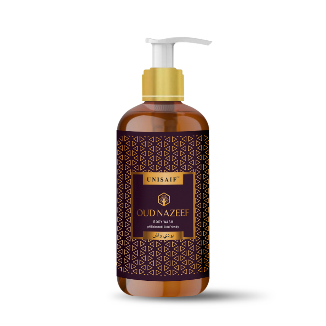 Oud Nazeef Body Wash 300ml | Sulphate & Paraben Free | Nourishing