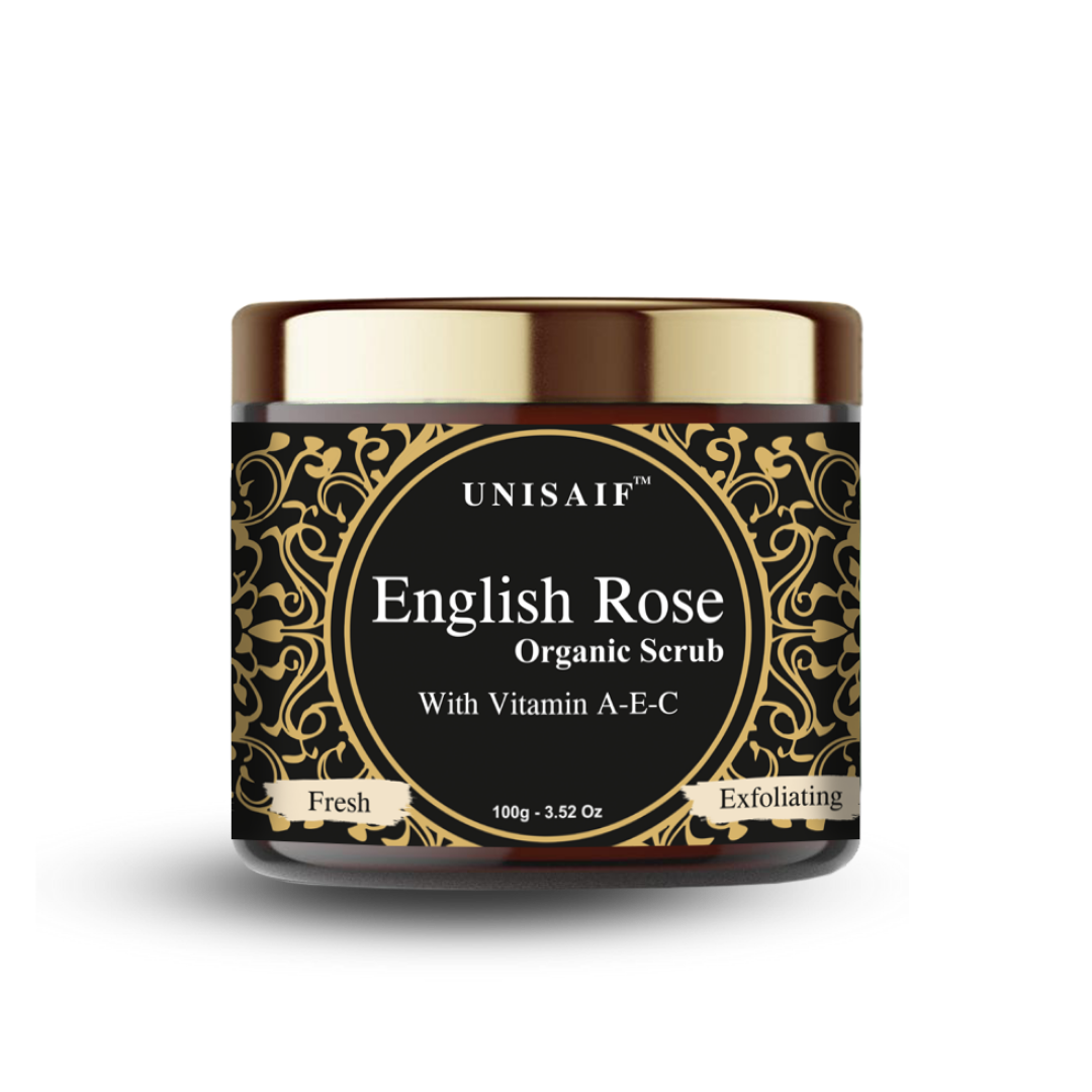 English Rose Scrub 100g | Vitamin A & E | Exfoliating & Hydrating