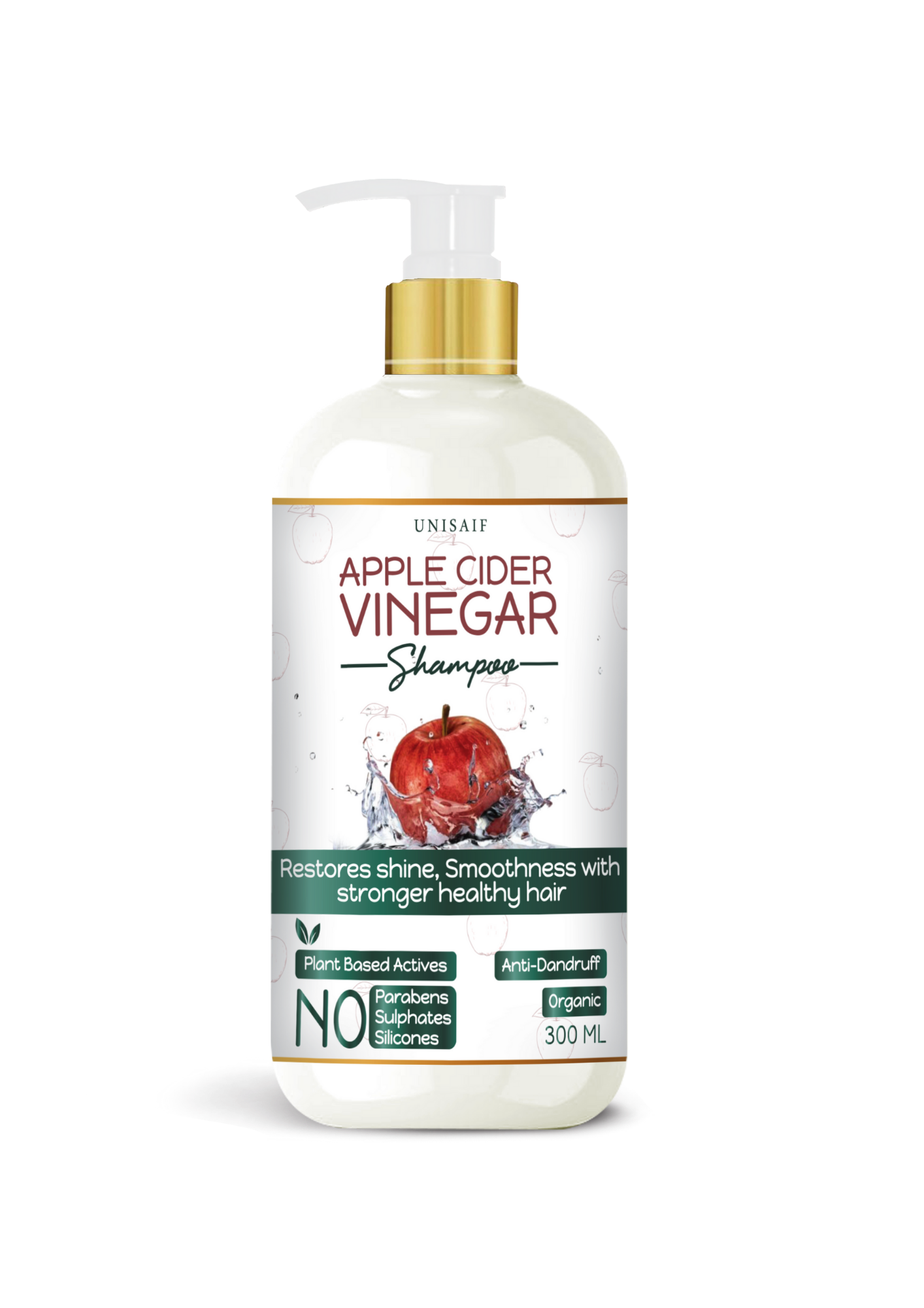 Apple Cider Vinegar Shampoo 300ml | Anti-Dandruff & Smoothening