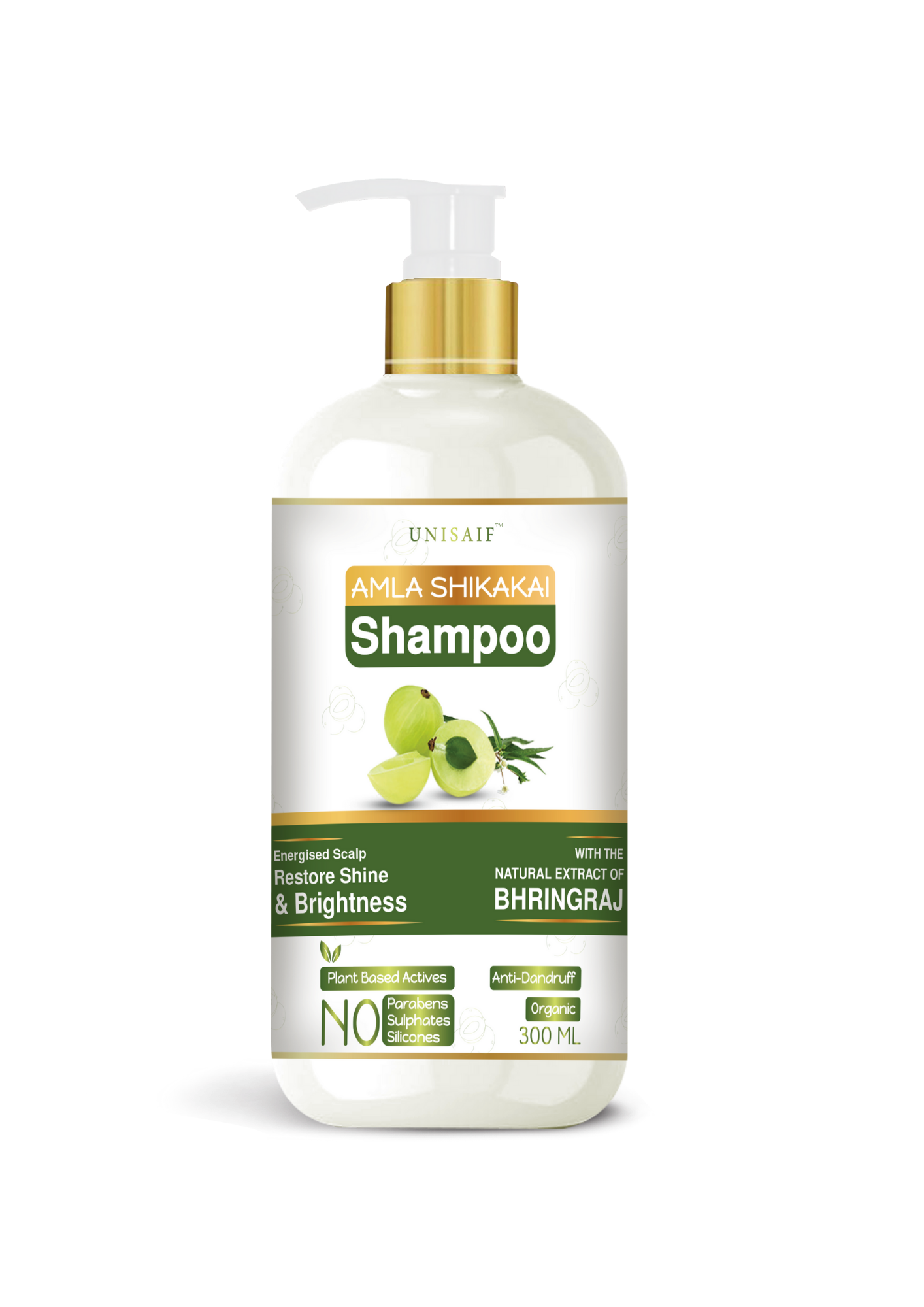 Amla Shikakai Organic Shampoo 300ml | Hair Growth & Shine
