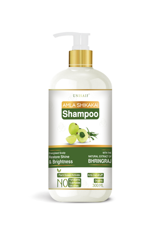 Amla Shikakai Organic Shampoo 300ml | Hair Growth & Shine