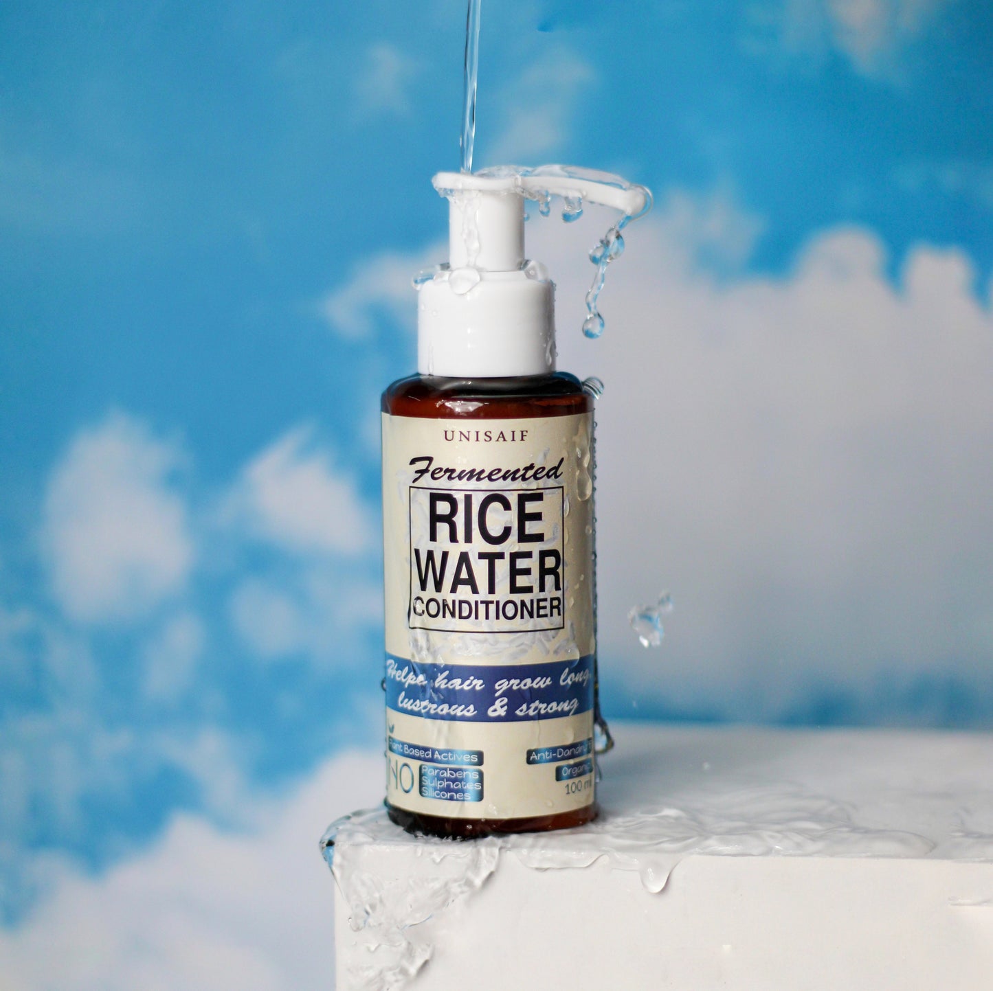 Rice Water Conditioner 100ml | Shine & Texture | Sulphate, Paraben & Silicon Free