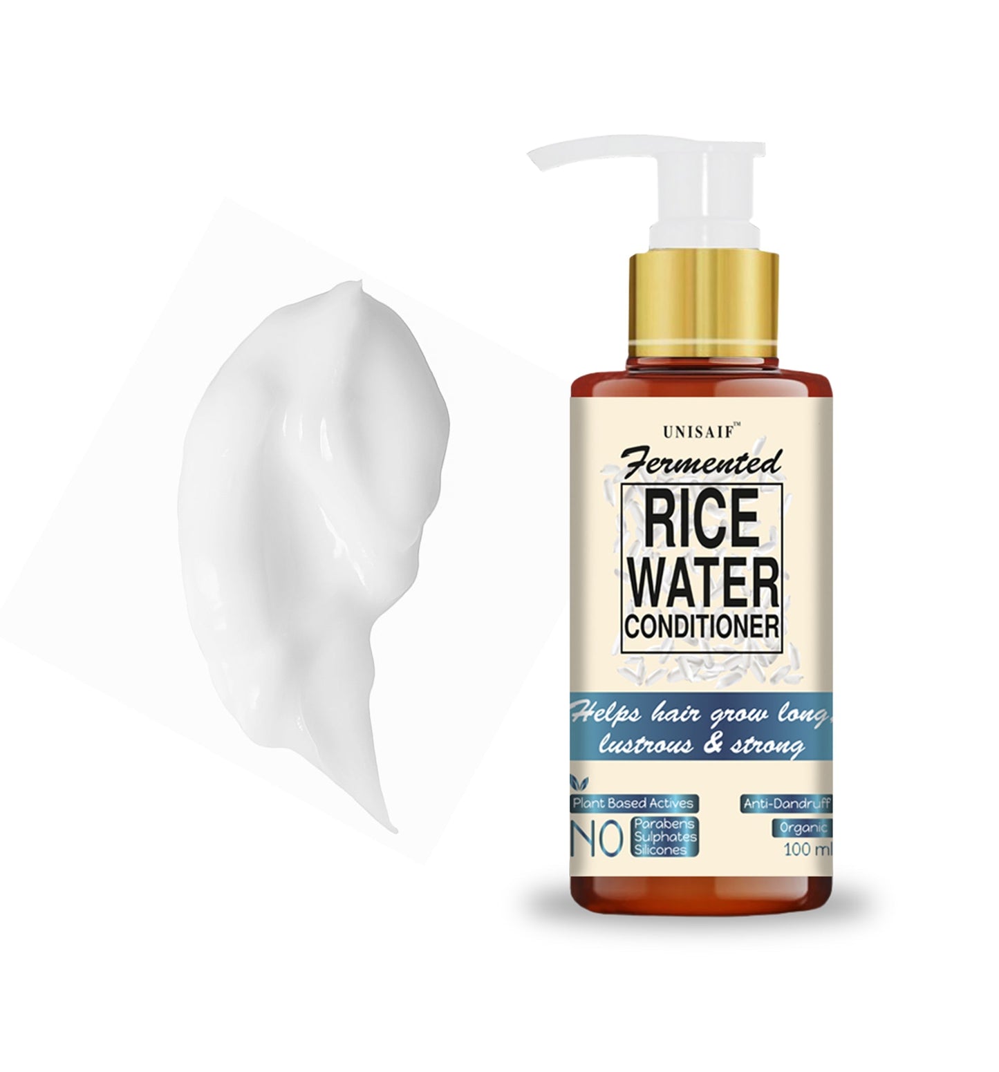 Rice Water Conditioner 100ml | Shine & Texture | Sulphate, Paraben & Silicon Free