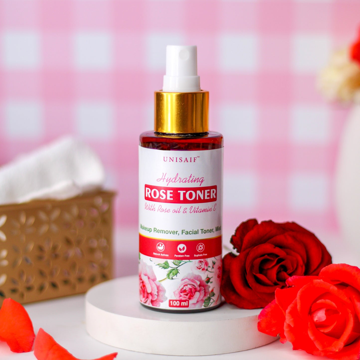 Rose Toner 100ml | Pore Cleanse & Makeup Removal
