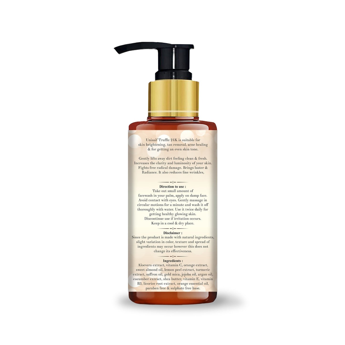 Truffle Vitamin C Facewash 100ml | 24K Gold | Tan Removal & Brightening
