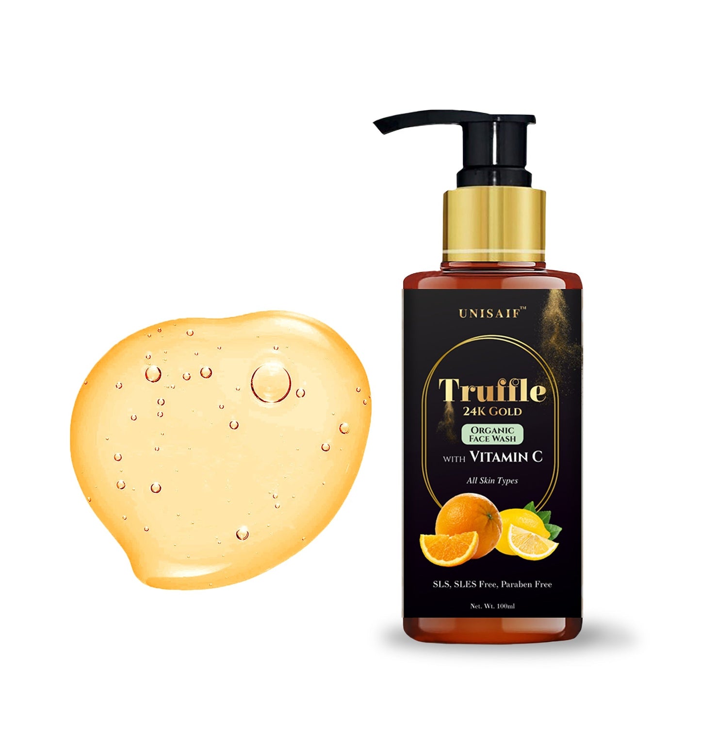 Truffle Vitamin C Facewash 100ml | 24K Gold | Tan Removal & Brightening