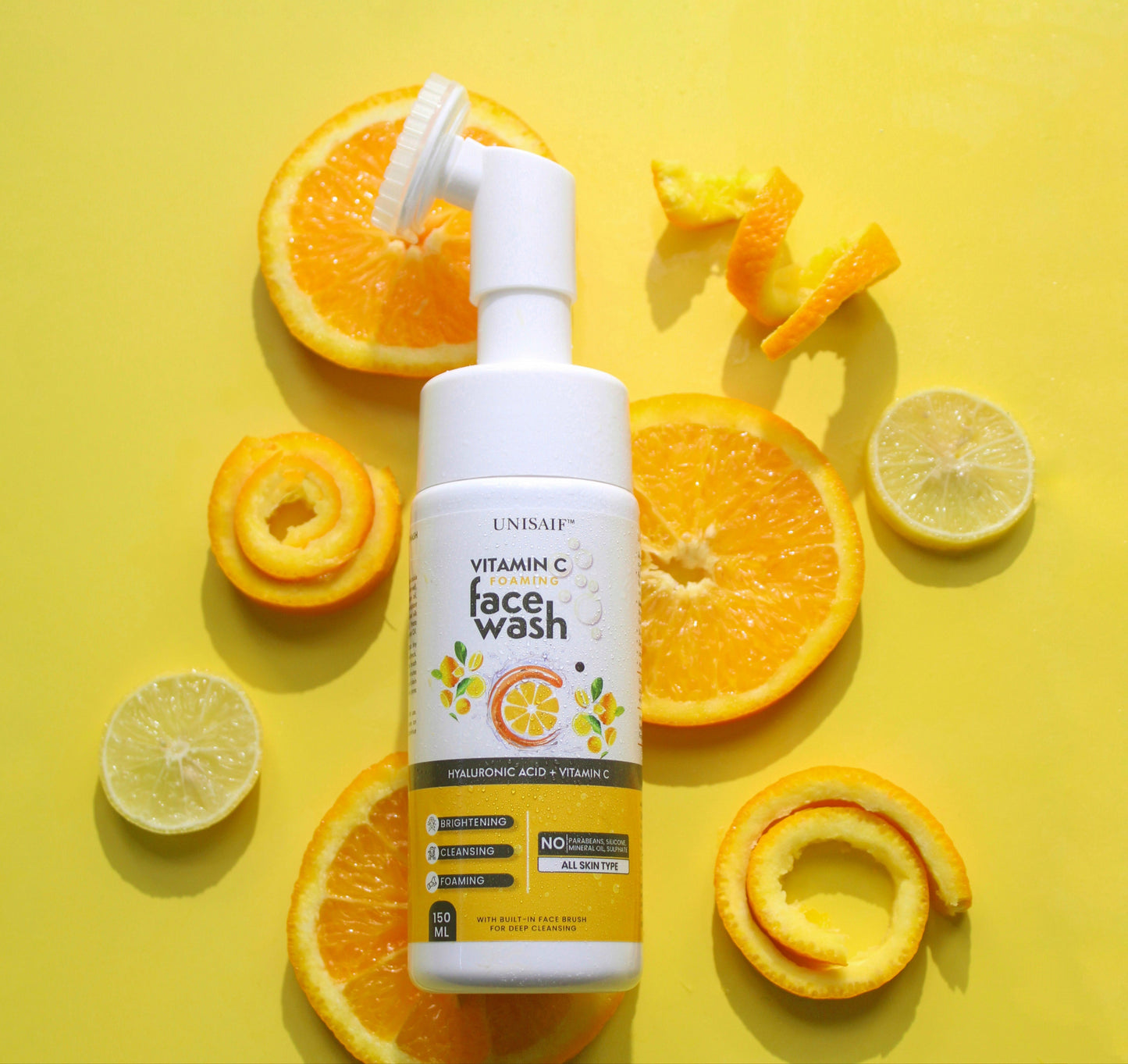 Vitamin C Foaming Facewash 150ml | Hyaluronic Acid | Brightening & Hydrating