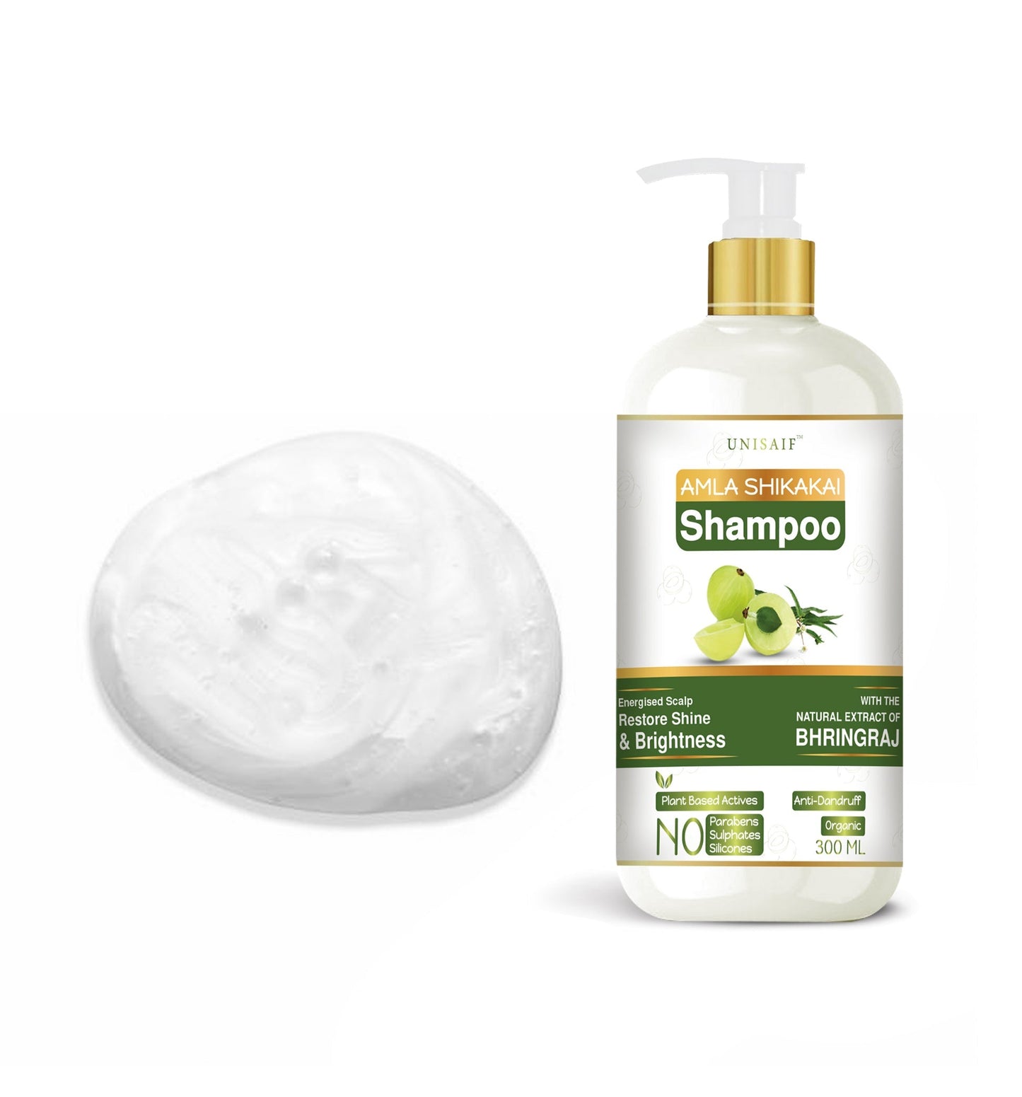 Amla Shikakai Organic Shampoo 300ml | Hair Growth & Shine