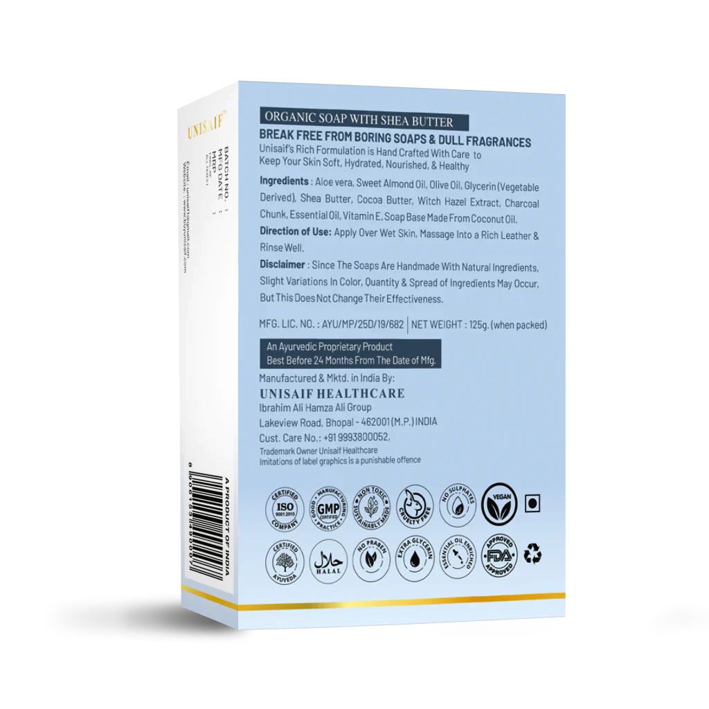 Milky Charcoal Soap 125g