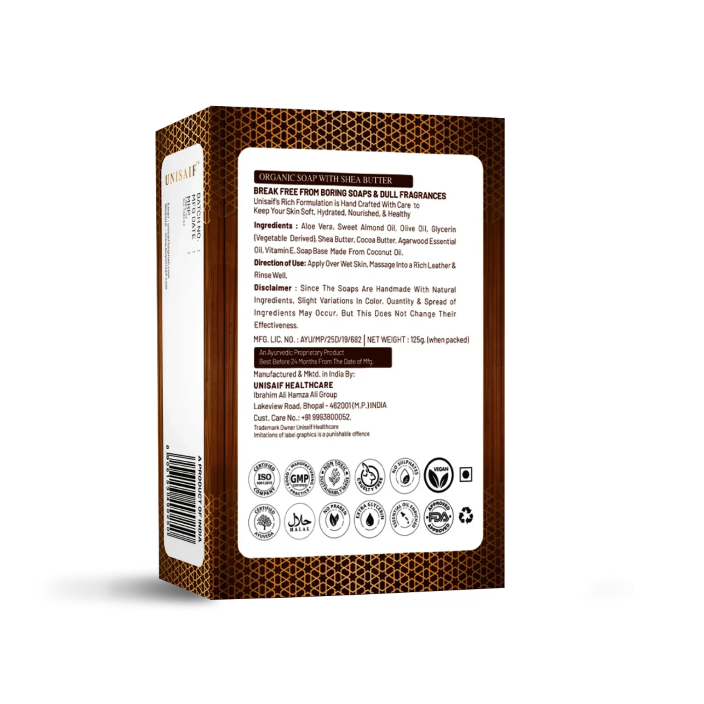 Oud Mukhallat Luxury Organic Soap 125g